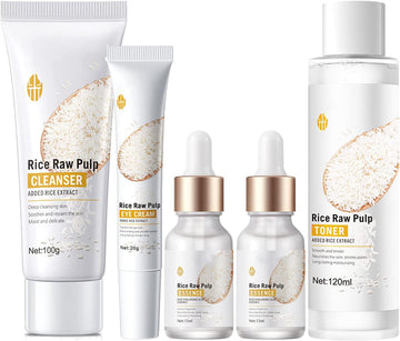 Rosarden Rice Raw Pulp Skin Care Set for Teenage Girls