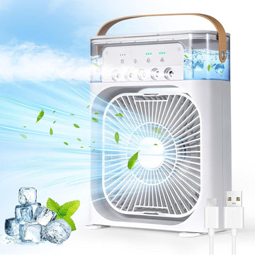 Air Fan, Conditioner Evaporative Air Cooler with LEDnightlight, Timer
