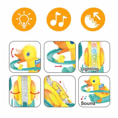 Mini Duck Climbing Stairs Toy Roller ,Electric duck climbing stairs