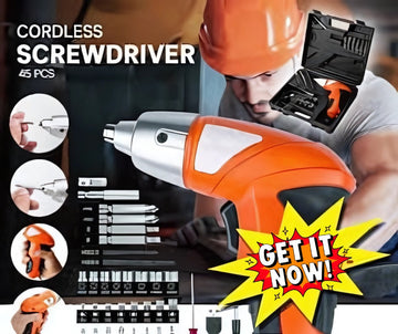 45Pcs Cordless Screwdriver