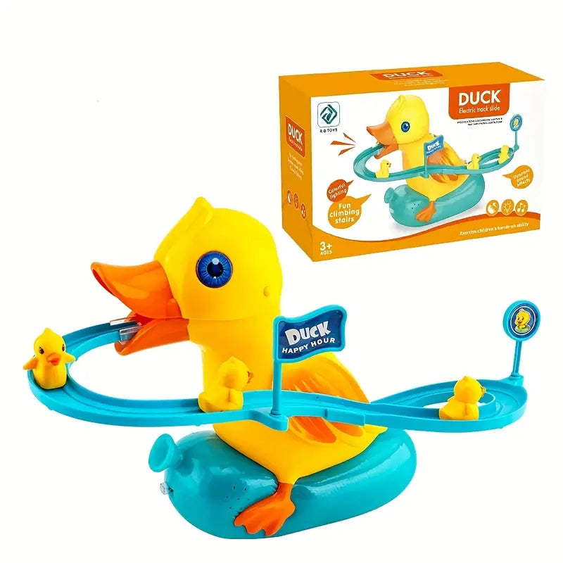 Mini Duck Climbing Stairs Toy Roller ,Electric duck climbing stairs